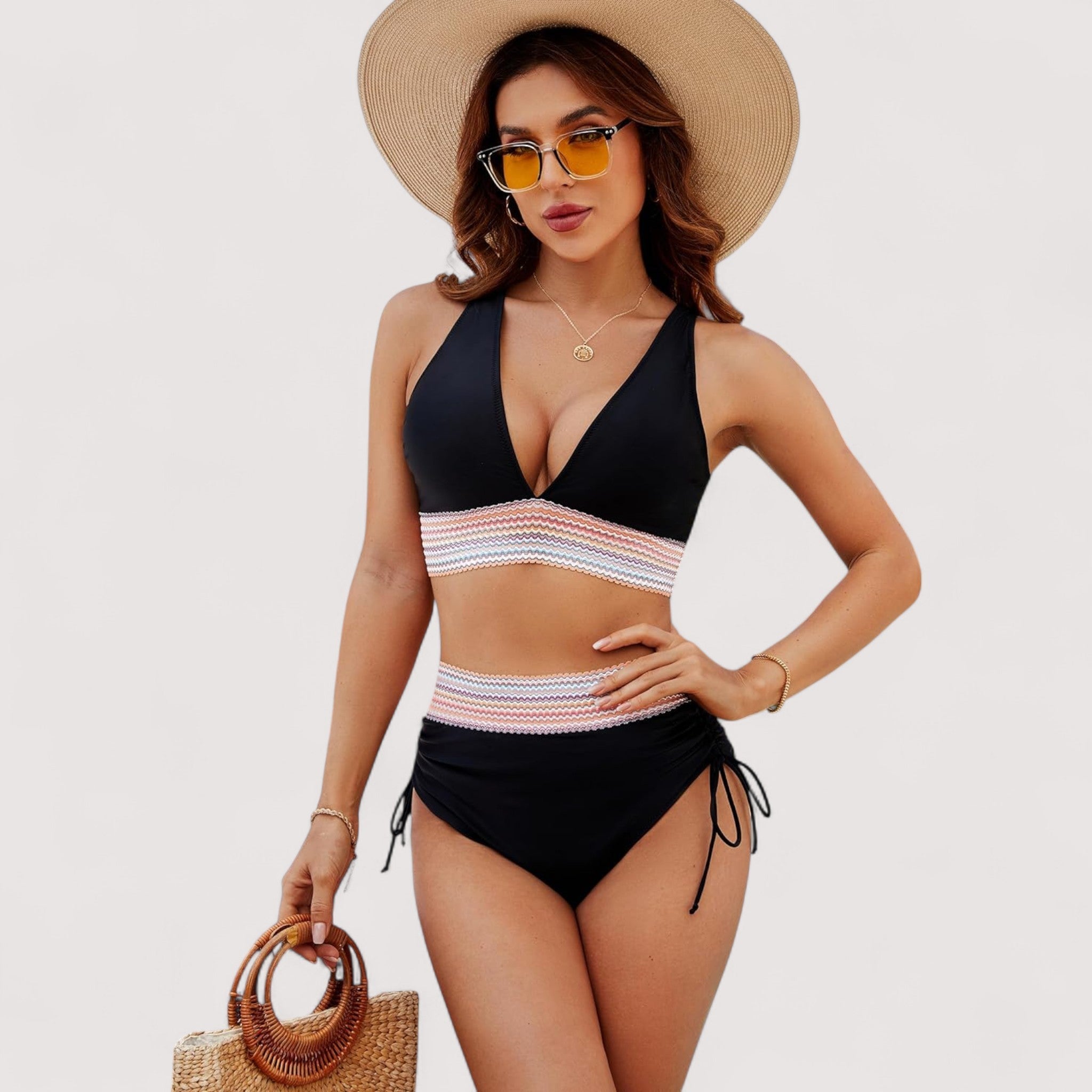Sina™ | High-Waisted Bikini Set