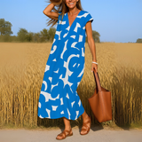 Valérie | Fließendes Kleid mit V-Ausschnitt