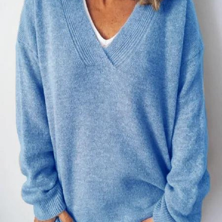 Monika - V-Ausschnitt Cashmere Pullover