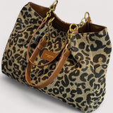 Bernoír™ | Leopard Print Canvas Tote Bag