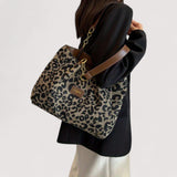 Bernoír™ | Leopard Print Canvas Tote Bag