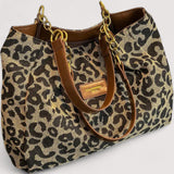 Bernoír™ | Leopard Print Canvas Tote Bag