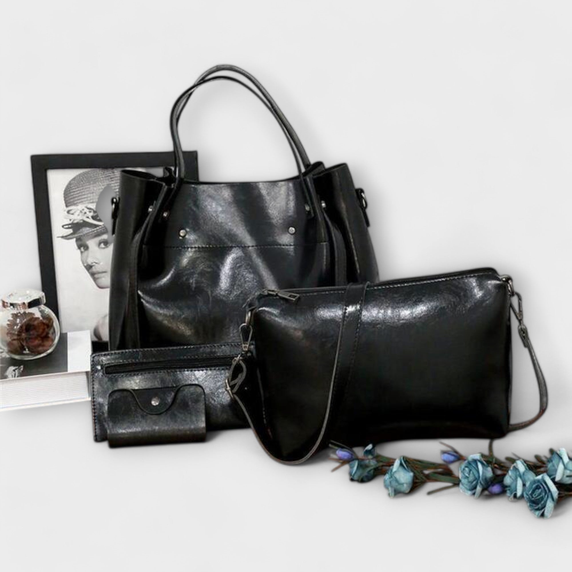 Olivia - 4-teiliges Vintage-Taschen-Set