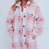 ELINARA - Karierte Fleecejacke
