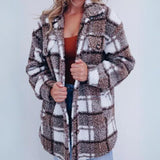 ELINARA - Karierte Fleecejacke