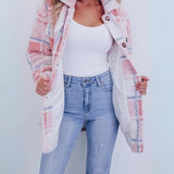 ELINARA - Karierte Fleecejacke