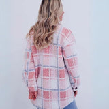 ELINARA - Karierte Fleecejacke