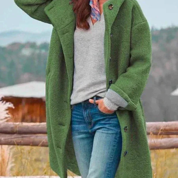 AMELIE - Stilvolle lange Winterjacke