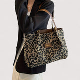 Bernoír™ | Leopard Print Canvas Tote Bag