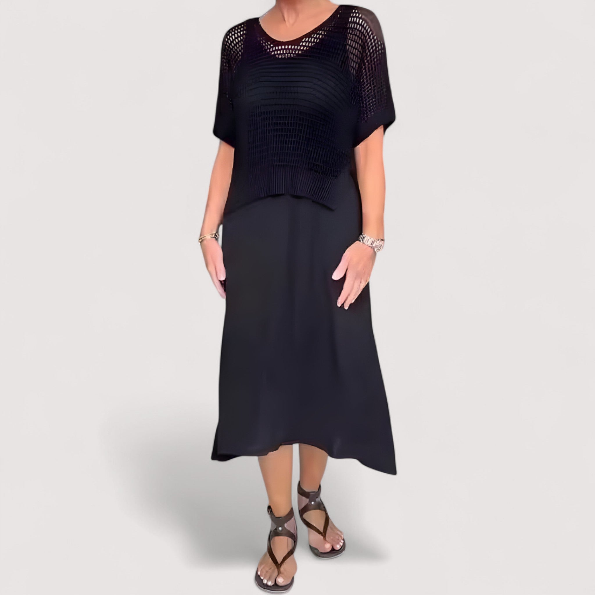 Claudia™ | Sommerkleid mit gestricktem Oberteil