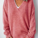 Monika - V-Ausschnitt Cashmere Pullover