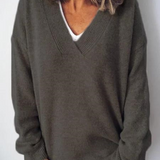 Monika - V-Ausschnitt Cashmere Pullover