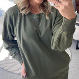 VIOLA - Gerippter Pullover mit Taschen