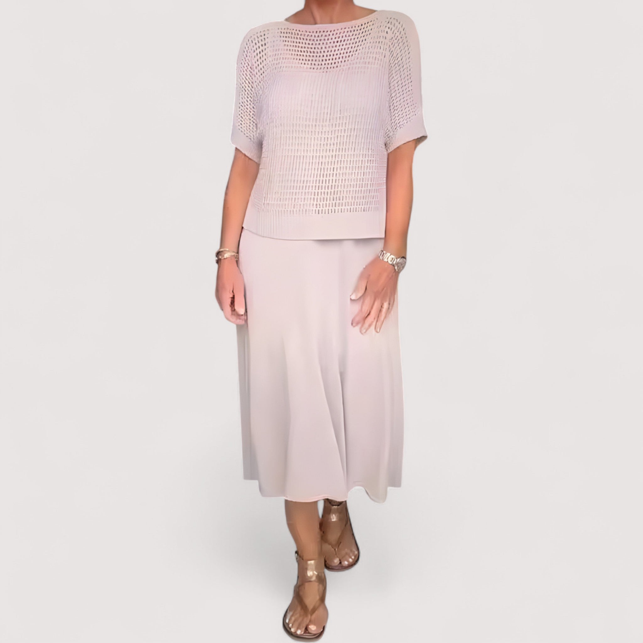 Claudia™ | Sommerkleid mit gestricktem Oberteil