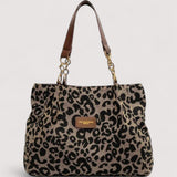 Bernoír™ | Leopard Print Canvas Tote Bag