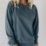 VIOLA - Gerippter Pullover mit Taschen