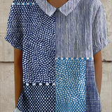 Ella | Patchwork Print Shirt