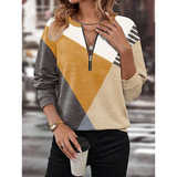 Ginny - Weiches geometrisches Sweatshirt