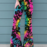 Fioralda | Neon Peace Flare Pants