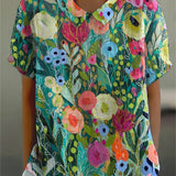 Daisy | Florales Aquarellshirt