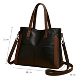 Noora™ | Klassische vegane Lederhandtasche