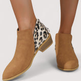 Fabienne™ | Leo-Chic Ankle Boots