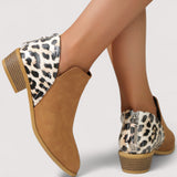 Fabienne™ | Leo-Chic Ankle Boots