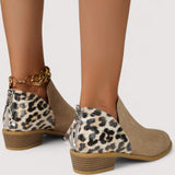 Fabienne™ | Leo-Chic Ankle Boots