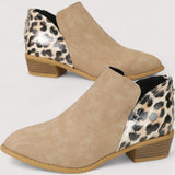 Fabienne™ | Leo-Chic Ankle Boots