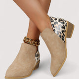 Fabienne™ | Leo-Chic Ankle Boots
