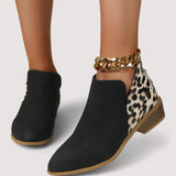 Fabienne™ | Leo-Chic Ankle Boots