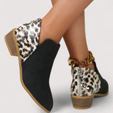Fabienne™ | Leo-Chic Ankle Boots