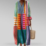 Naomi | Maxi-Kleid Colorblock Breeze