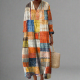 Hazel | Maxikleid Boho Patchwork Harmonie