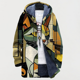 Luna | Geometrischer Katzen Hoodie