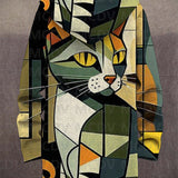Frederica | Geometrischer Katzen-Hoodie