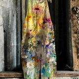Vintage Floral Jumpsuit - Stil und Komfort mühelos für Frauen