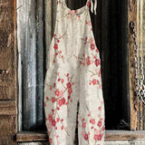 Vintage Blumensprunganzug - Eleganter Stil für Frauen mit Komfort und Vielseitigkeit