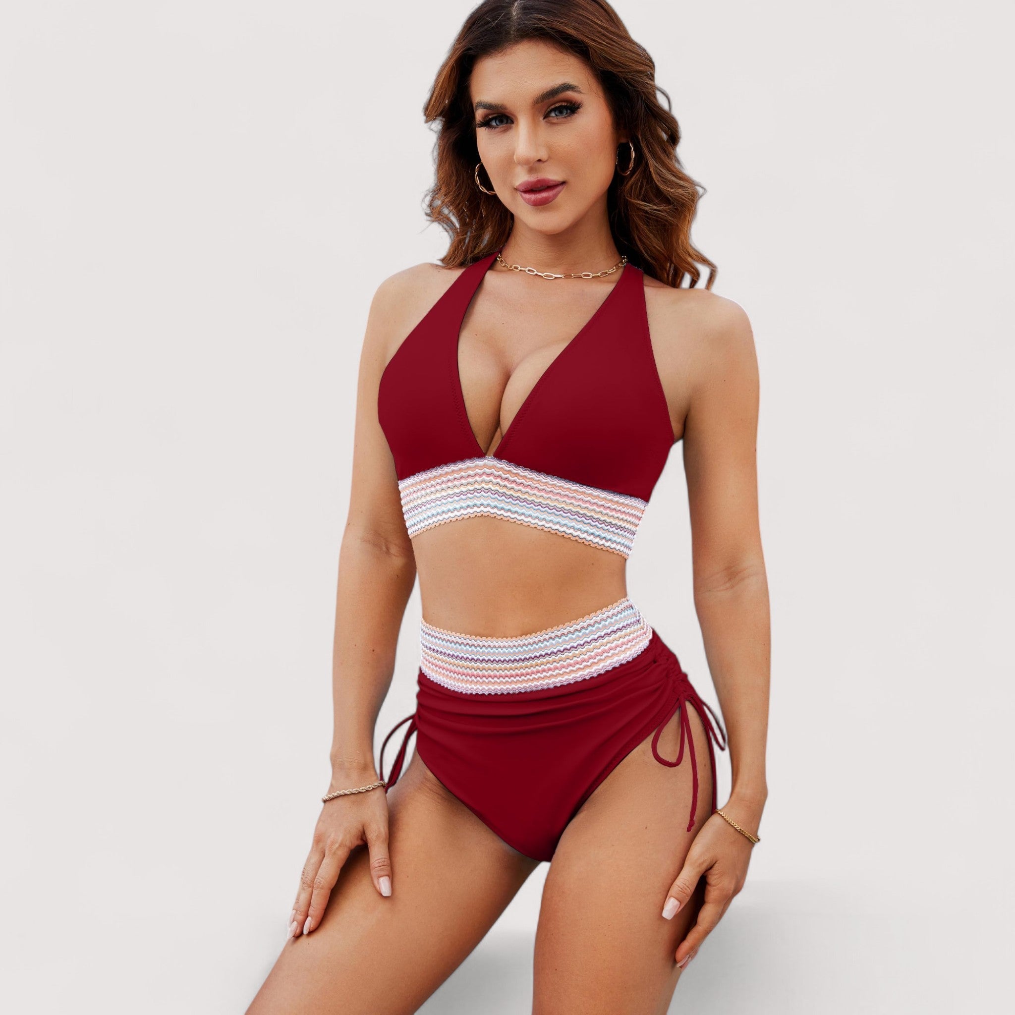 Sina™ | High-Waisted Bikini Set