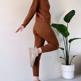 Ania - Lässiges Twist-Jacquard-Zweiteiler-Set