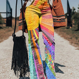Fayora | Strahlende Patchwork-Flaggenhose
