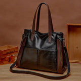 Noora™ | Klassische vegane Lederhandtasche
