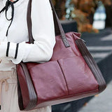 Noora™ | Klassische vegane Lederhandtasche