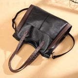 Noora™ | Klassische vegane Lederhandtasche