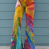 Fayora | Strahlende Patchwork-Flaggenhose