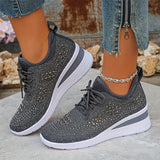 Giselle – Orthopädische Sneakers mit funkelnden Strasssteinen