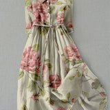 Marley - Vintage Kleid mit Schnürung und Blumenmuster