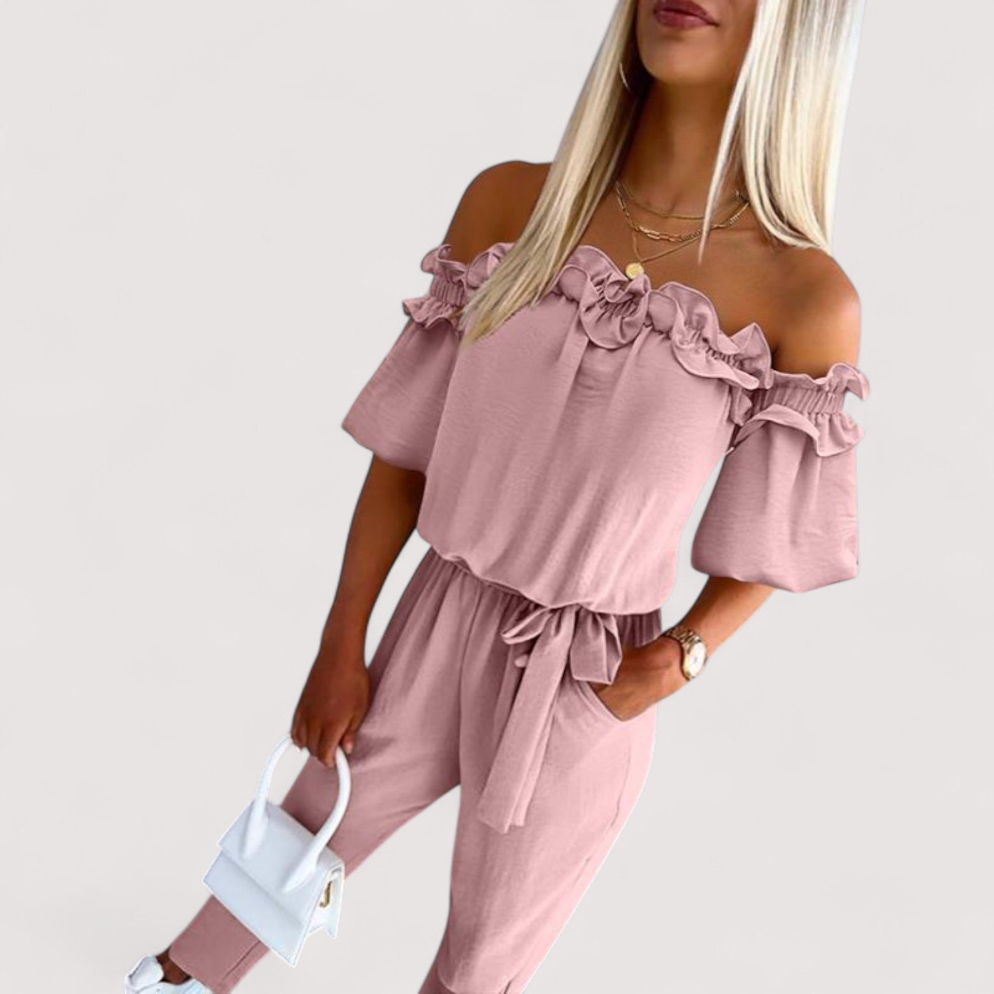 Senta™ | Jumpsuit mit Taillengürtel
