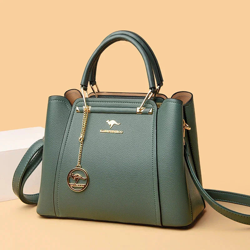 Noora™ | Weiche vegane Lederhandtasche