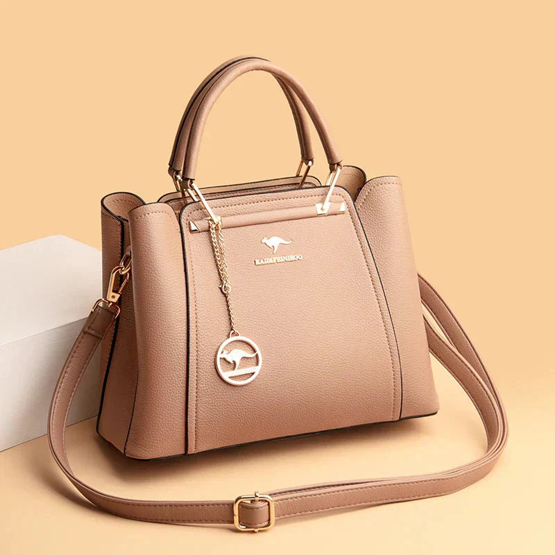 Noora™ | Weiche vegane Lederhandtasche